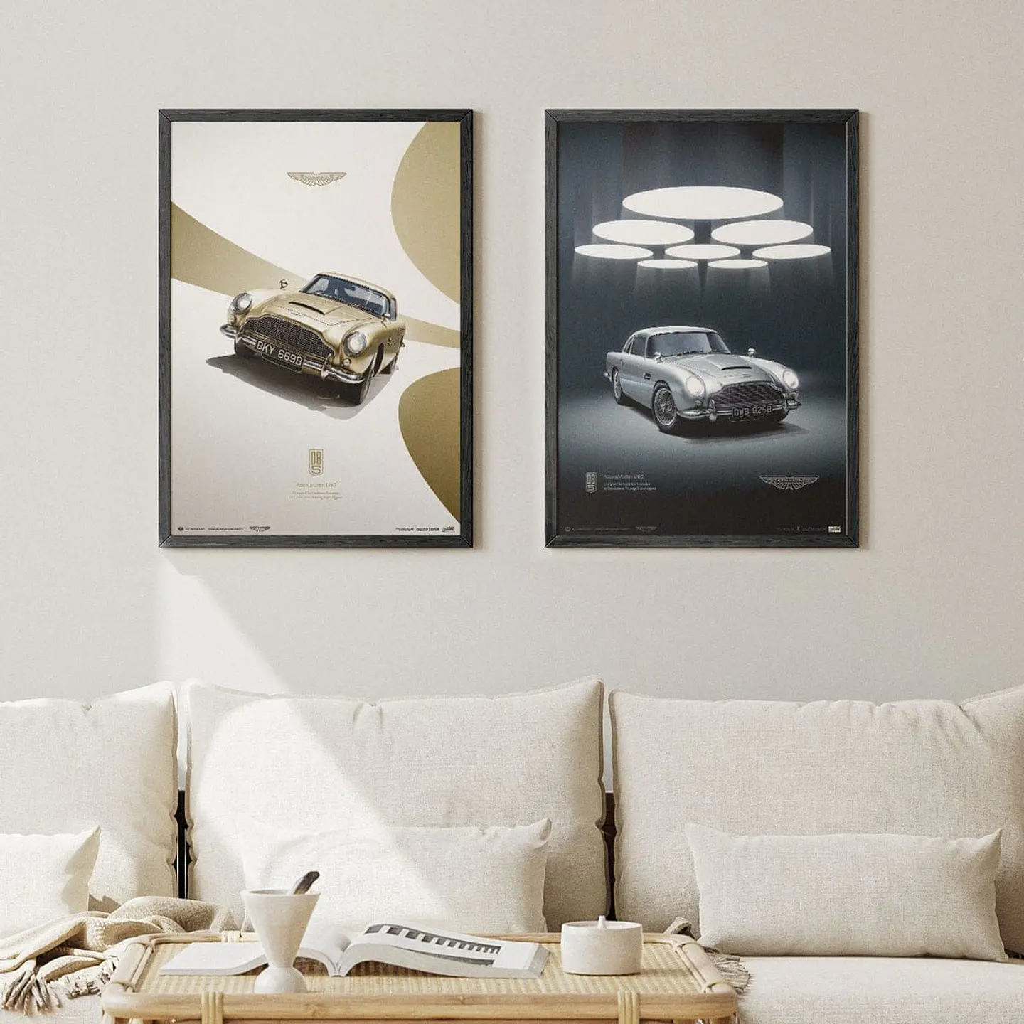 Cuadro Auto Aston Martin Db5 1964 Dorado - Auto Clásico 2