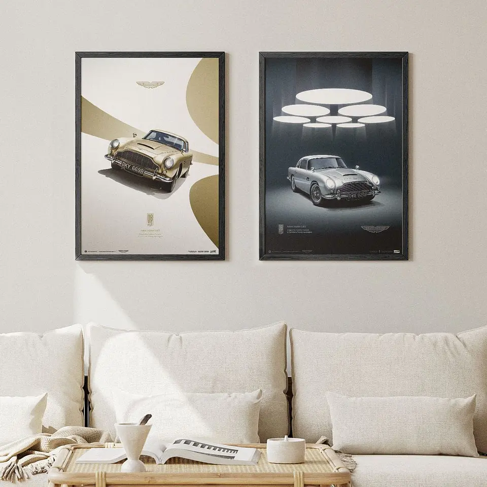 Cuadro Auto Aston Martin Db5 1964 Dorado - Auto Clásico 2