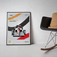 Cuadro Auto Mclaren Racing Mp4/4 - 1988 Senna Y Prost F1 - Miniatura 1
