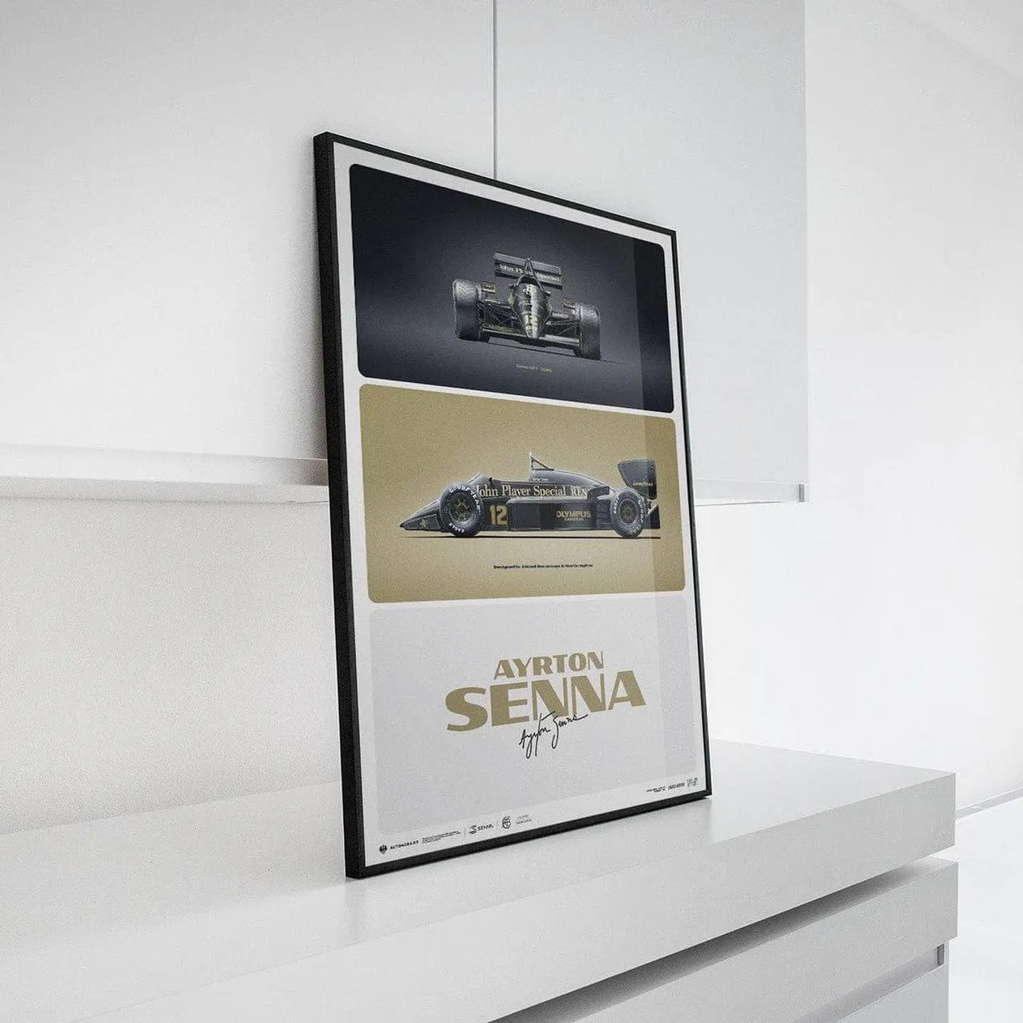 Cuadro Ayrton Senna - 1985 La Primera Victoria En Estoril F1 2