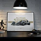 Cuadro Ayrton Senna - Homenaje A Estoril 1985 Lotus F1 - Miniatura 1