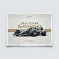 Cuadro Ayrton Senna - Homenaje A Estoril 1985 Lotus F1 - Miniatura 2