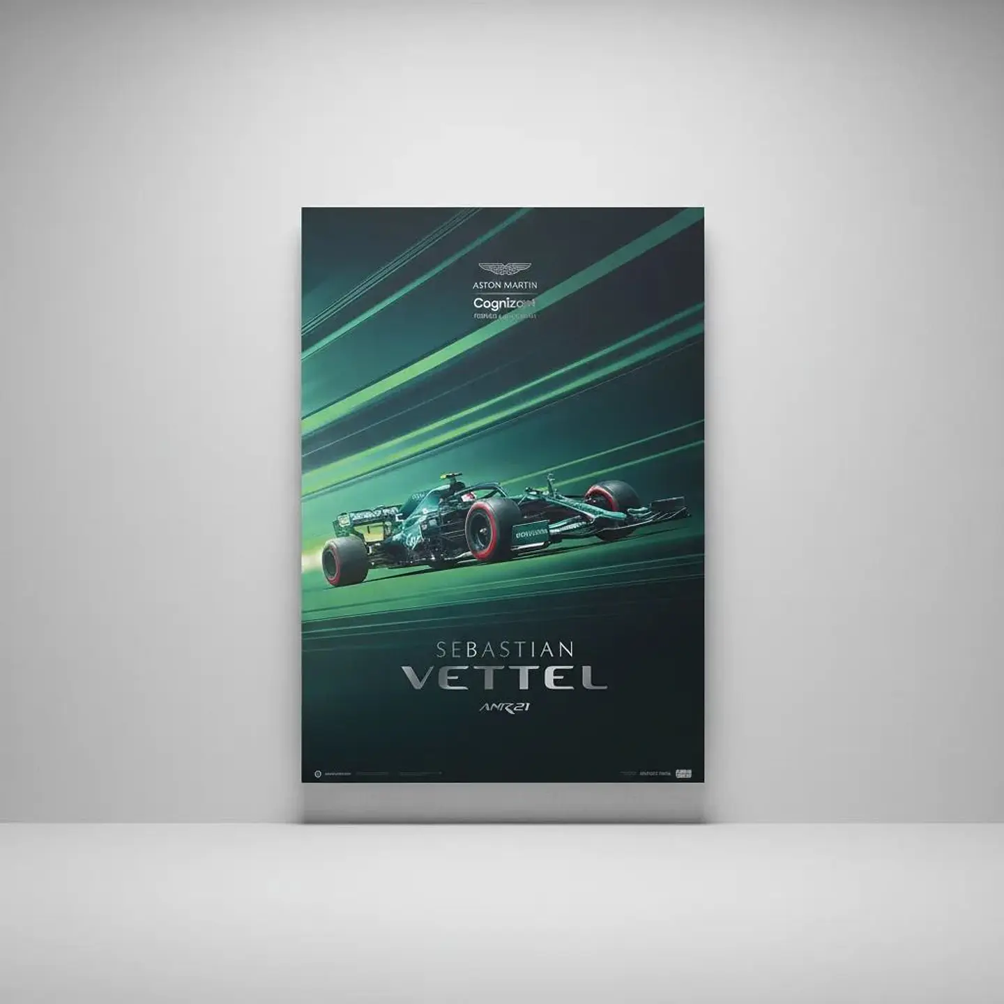 Cuadro Sebastian Vettel  Aston Martin Cognizant Formula One f1 1