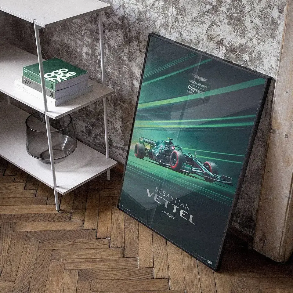 Cuadro Sebastian Vettel  Aston Martin Cognizant Formula One f1 2