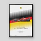 Cuadro Ferrari F1 - Michael Schumacher Hockenheim Gp 2002 - Miniatura 1