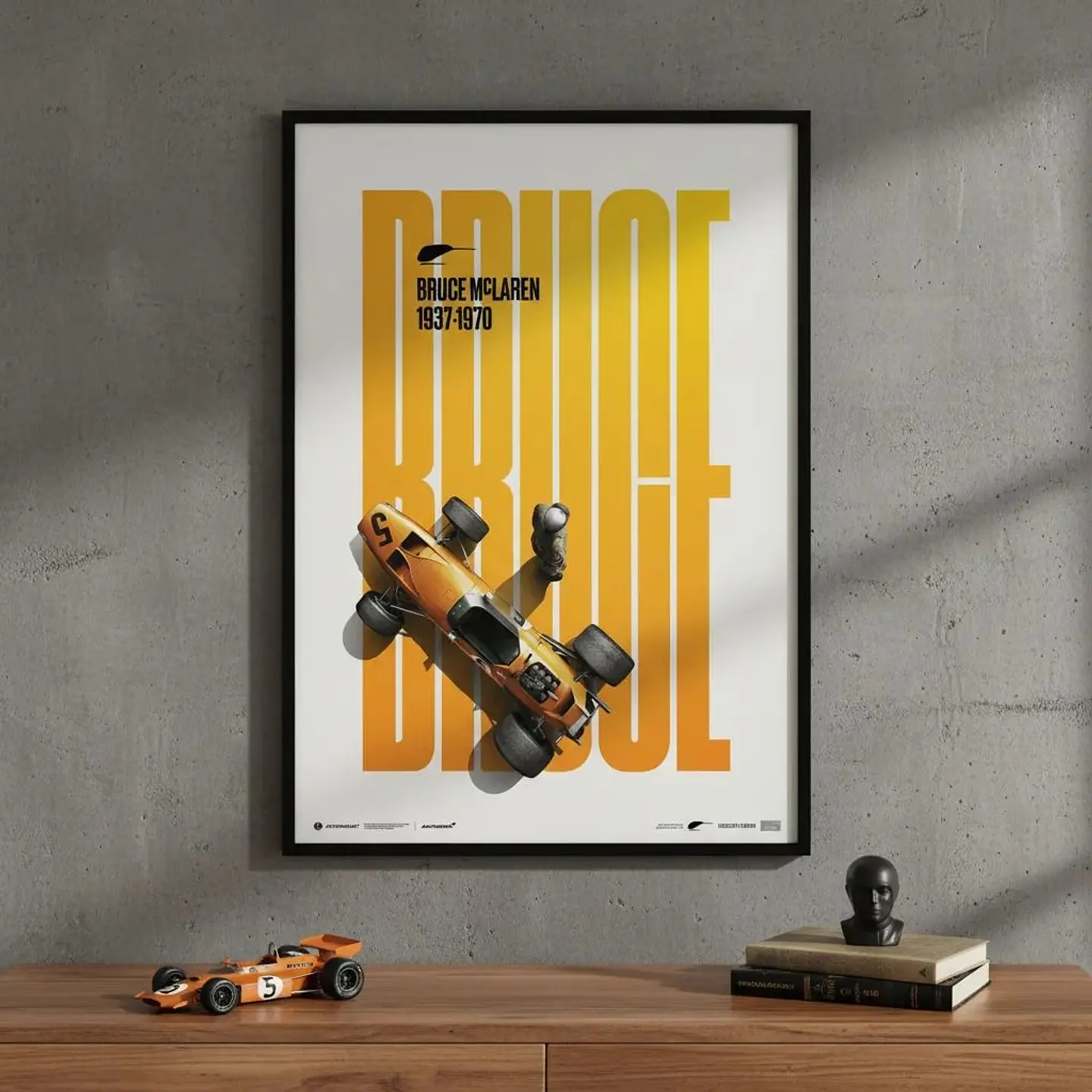 Cuadro Bruce Mclaren F1 + Marco 1