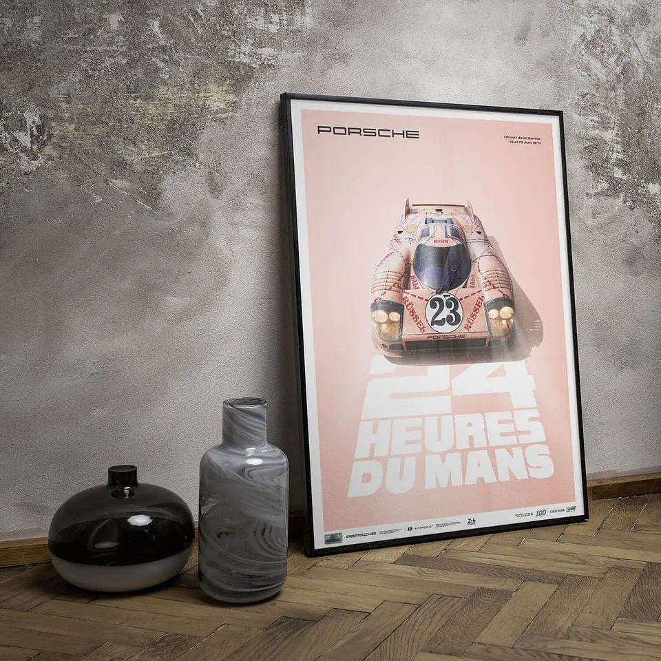 Cuadro Auto Porsche 917/20 - 1971 Pink Pig 24 Horas Le Mans 2
