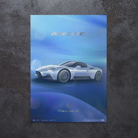 Cuadro Auto Maserati Mc20 + Marco