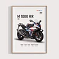 Cuadro Bmw M 1000 Rr 2025 Deportivo + Marco Negro - Miniatura 2