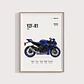 Cuadro Yamaha YZF-R1 2025 Deportivo + Marco - Miniatura 1