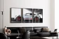 Set De 3 Cuadros Porsche 911 Gt3 Blanco Rs + Marco - Miniatura 1