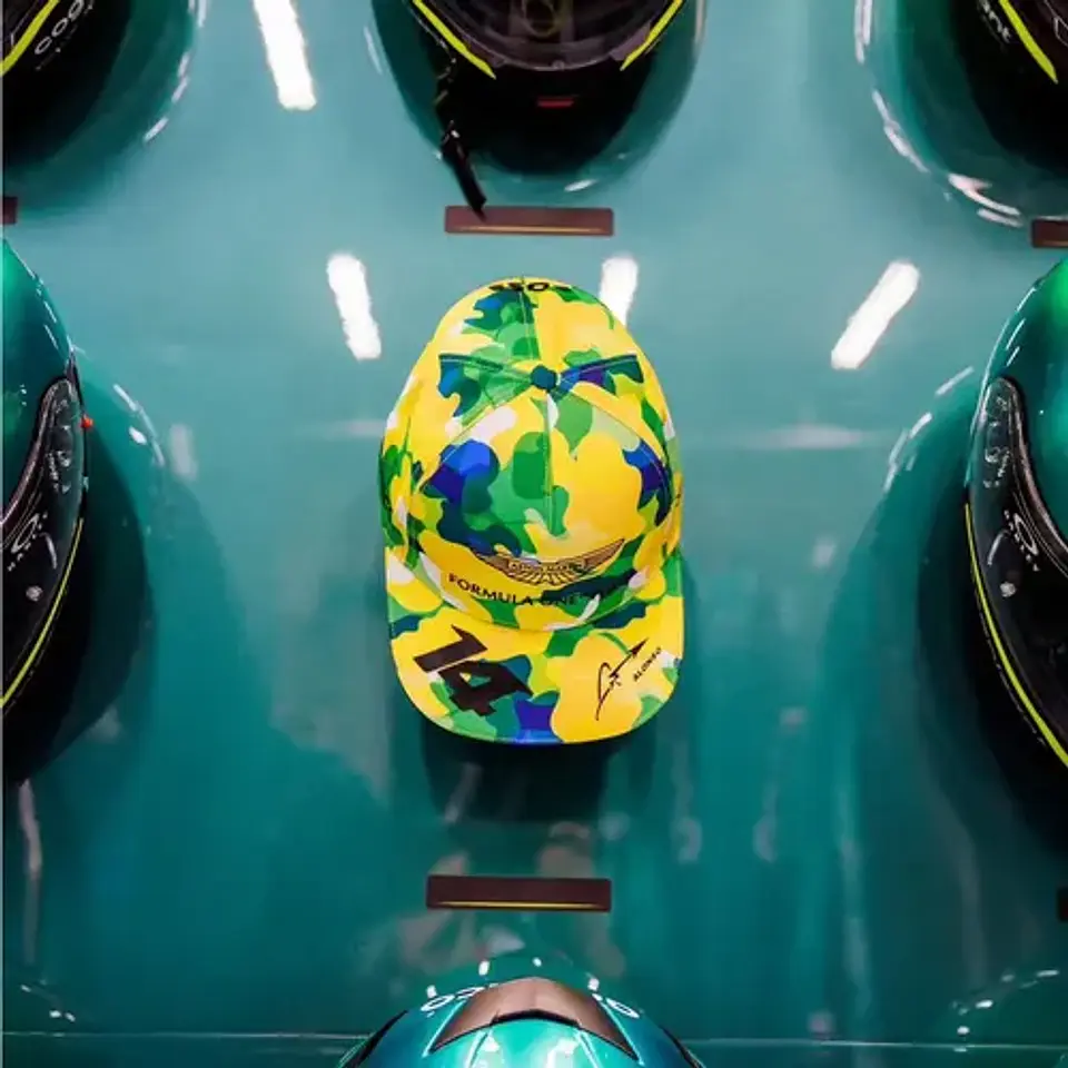 Jockey Aston Martin Gorra 2024 Alonso 14 Gorra Gp Brasil F1 3