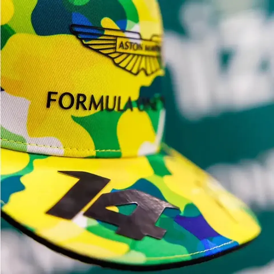 Jockey Aston Martin Gorra 2024 Alonso 14 Gorra Gp Brasil F1 4