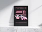 Cuadro Porsche 911 Gt3 Rs Rosa - Automovilismo Deportivo - Miniatura 1