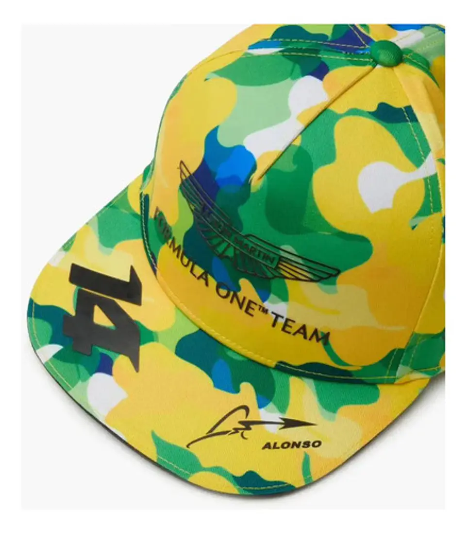 Jockey Aston Martin Gorra 2024 Alonso 14 Gorra Gp Brasil F1 8