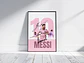 Cuadro Lionel Messi Inter De Miami  Fútbol + Marco - Miniatura 2