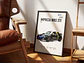 Cuadro Subaru Impreza Wrx Sti 2005 Rally - Monster Energy + Marco Negro - Miniatura 1