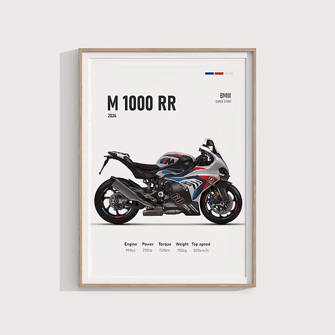 Cuadro BMW M 1000 RR 2024 - Motociclismo Deportivo + Marco