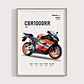 Cuadro Honda Cbr1000rr  Motociclismo Deportivo + Marco Negro - Miniatura 1