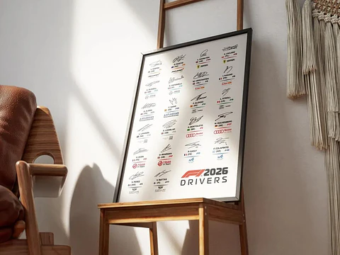 Cuadro Firmas De Pilotos De F1 2026 Colección Especial