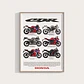Cuadro Moto Honda CBR Superbike 2026 Colección + Marco - Miniatura 1