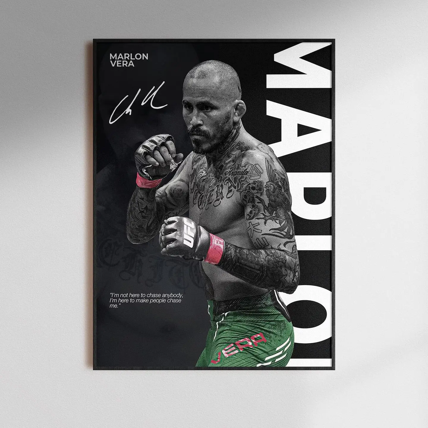 Cuadro UFC Marlon “Chito” Vera Peso Gallo + Marco Negro 1