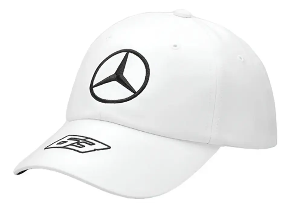 Gorro Mercedes Oficial F1 George Russell 63 Gorra Blanco 1