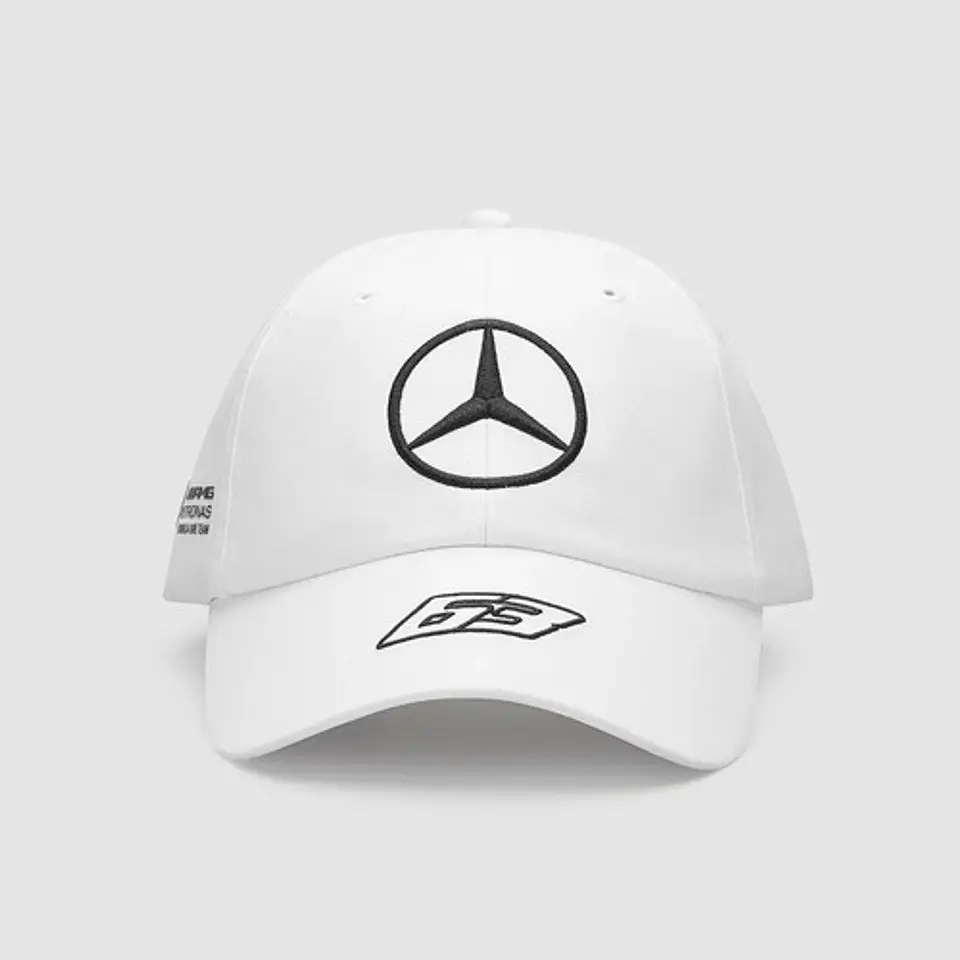 Gorro Mercedes Oficial F1 George Russell 63 Gorra Blanco 4