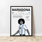 Cuadro Diego Armando Maradona Leyenda Eterna del Fútbol + Marco - Miniatura 2