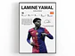 Cuadro Lamine Yamal FC Barcelona Joven Promesa + Marco - Miniatura 1