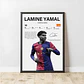 Cuadro Lamine Yamal FC Barcelona Joven Promesa + Marco - Miniatura 2