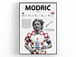 Cuadro Luka Modrić Maestro del Mediocampo + Marco - Miniatura 1