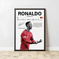 Cuadro Cristiano Ronaldo Campeón con Portugal CR7 + Marco - Miniatura 1
