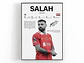 Cuadro Mohamed Salah Estrella del Liverpool y Egipto + Marco - Miniatura 1