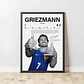 Cuadro Antoine Griezmann Fútbol Leyenda de Francia + Marco - Miniatura 2