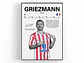 Cuadro Antoine Griezmann Fútbol Atlético de Madrid + Marco - Miniatura 1