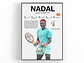 Cuadro Rafael Nadal Tenis “El Rey de la Arcilla” + Marco - Miniatura 1