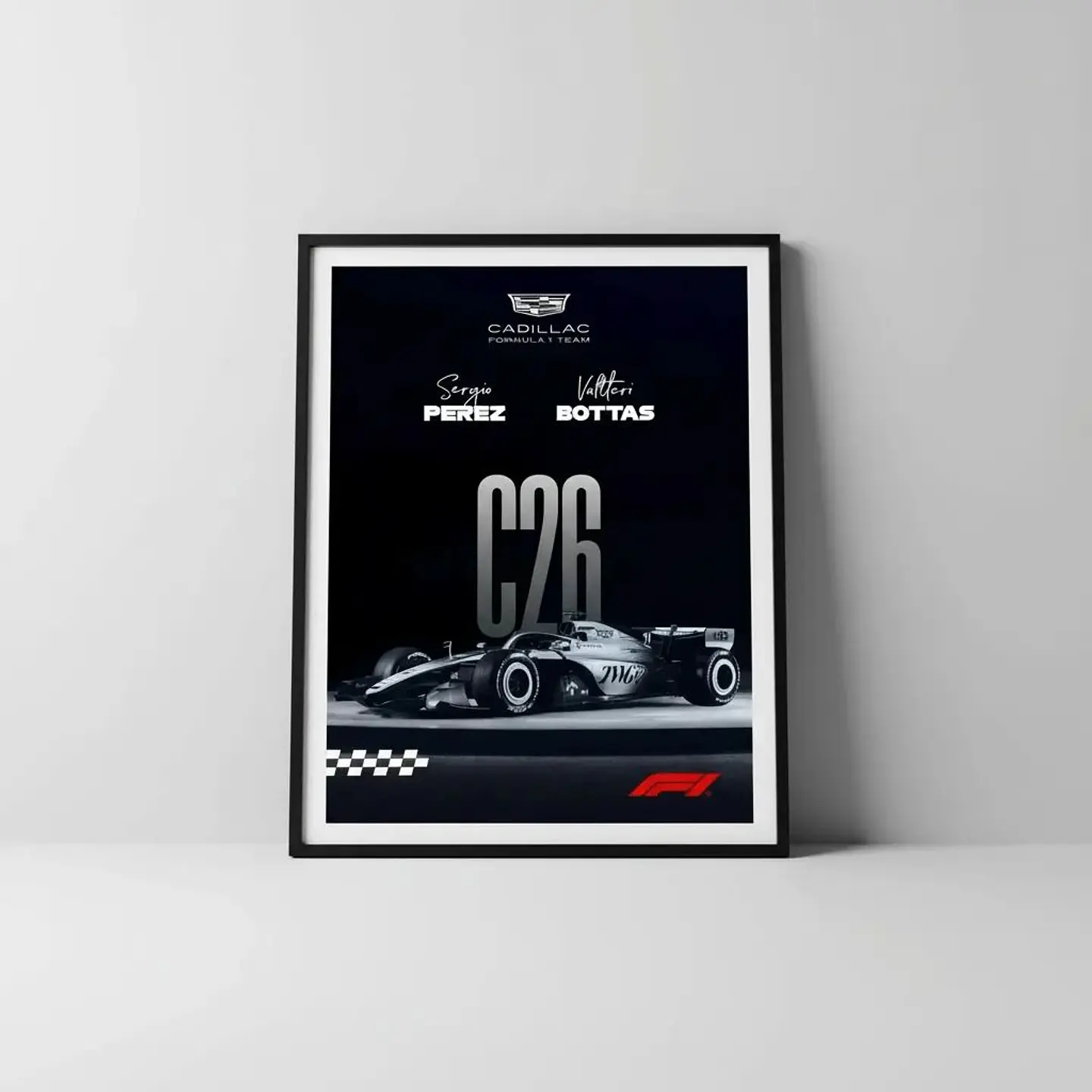 Cuadro Cadillac F1 Team Fórmula 1 Potencia Americana + Marco 1