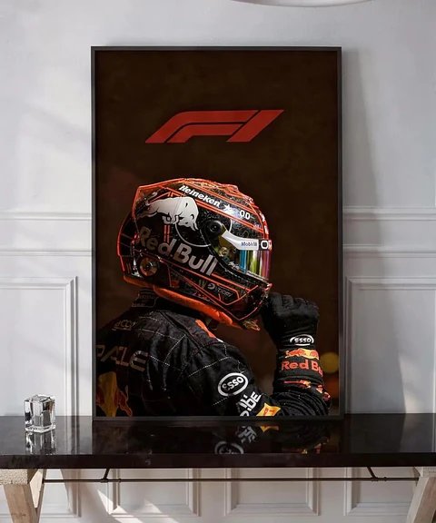 Cuadro Red Bull Racing F1 Max Verstappen Campeón Mundial f1