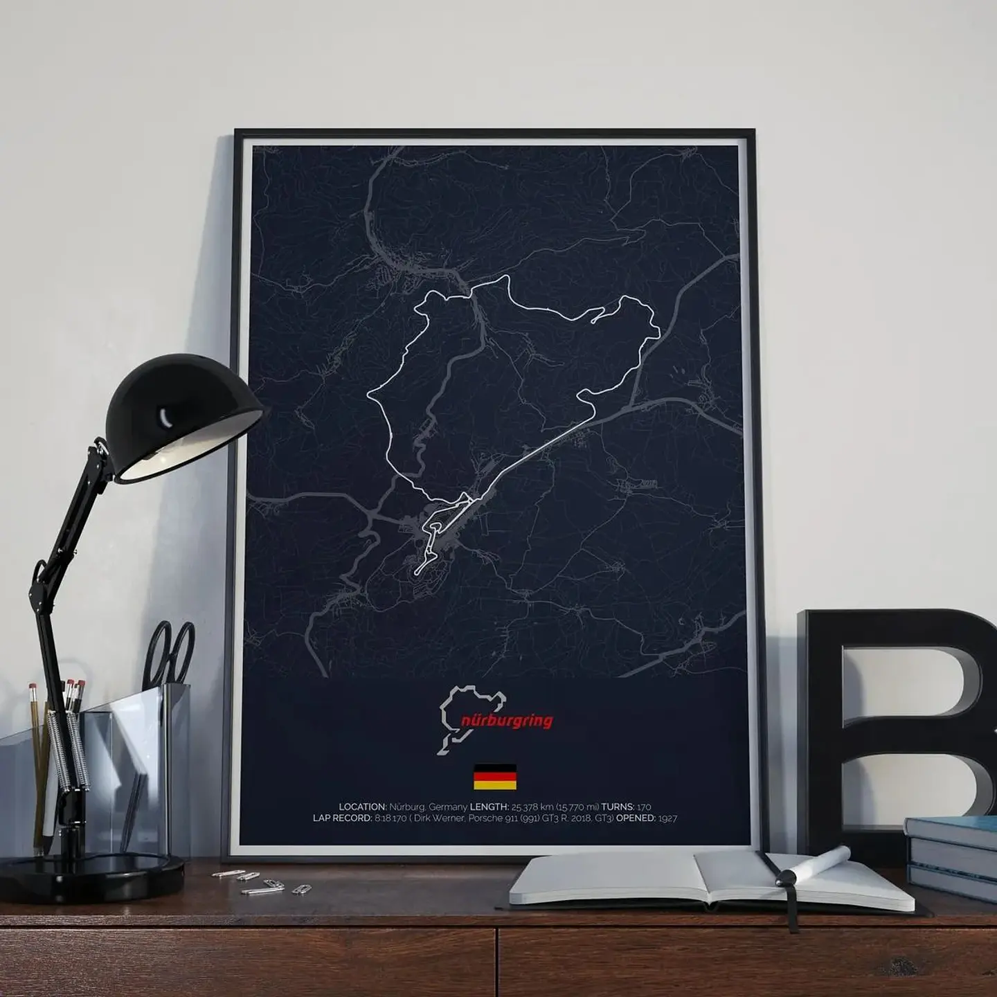 Cuadro Circuito Nürburgring Nordschleife Alemania 1
