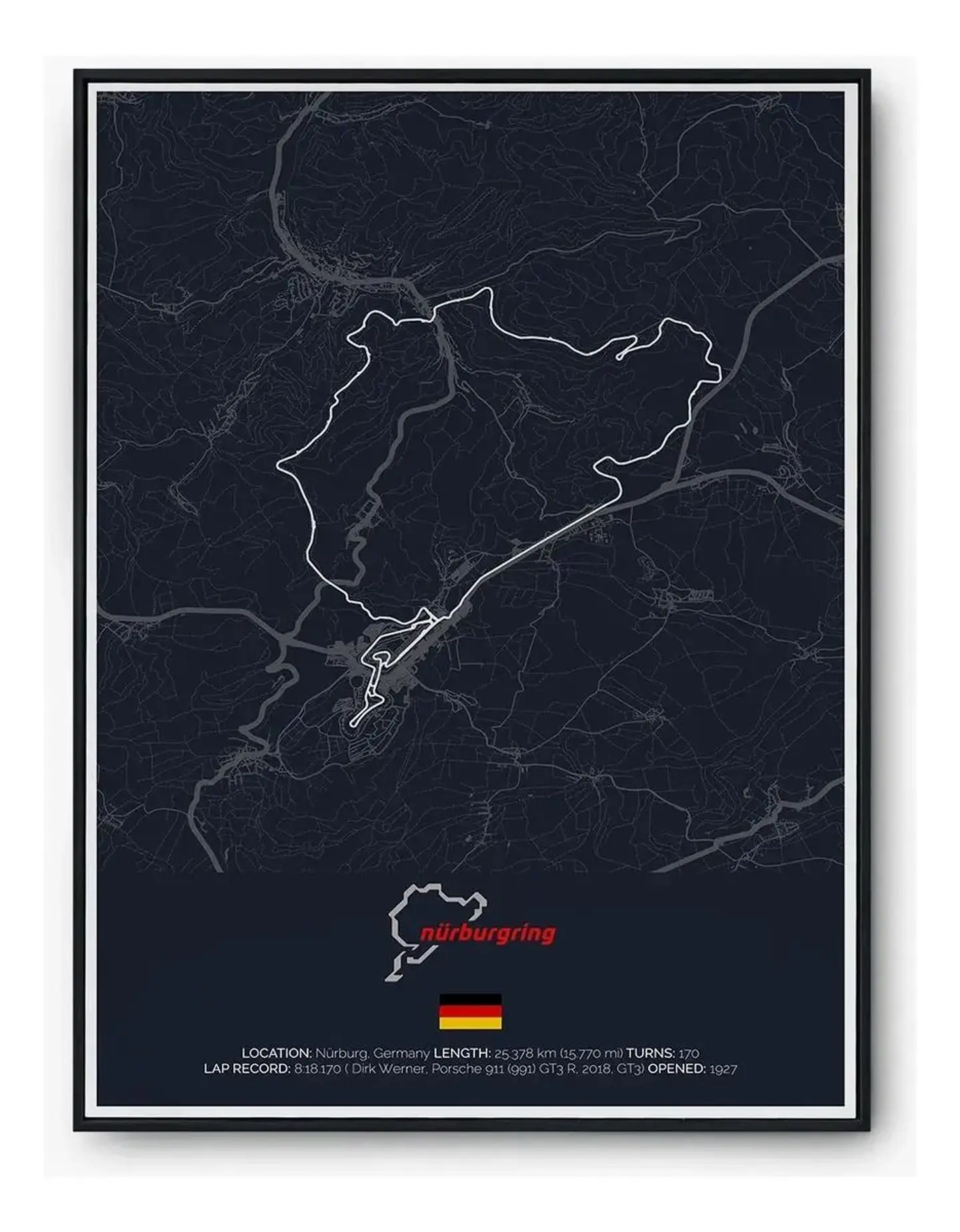 Cuadro Circuito Nürburgring Nordschleife Alemania 2