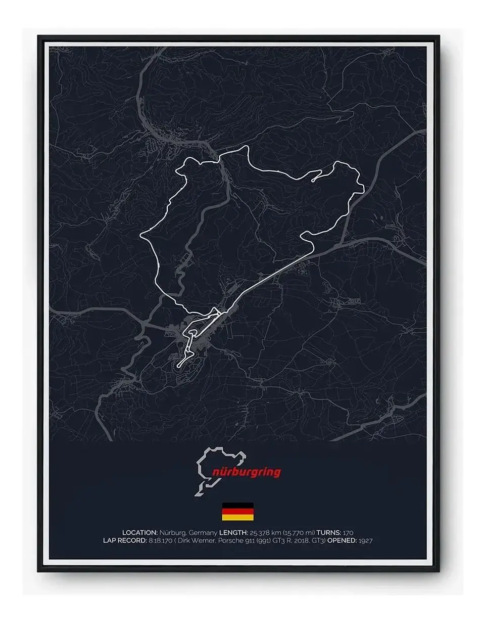 Cuadro Circuito Nürburgring Nordschleife Alemania 2