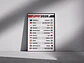 Cuadro Calendario De Fórmula 1 2026 Colección Especial Blanco Negro - Miniatura 1