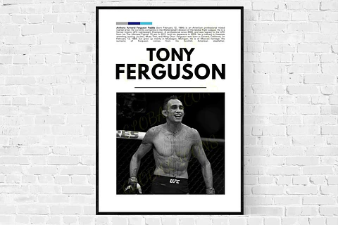 Cuadro Tony Ferguson “El Cucuy” Peso Ligero UFC + Marco I