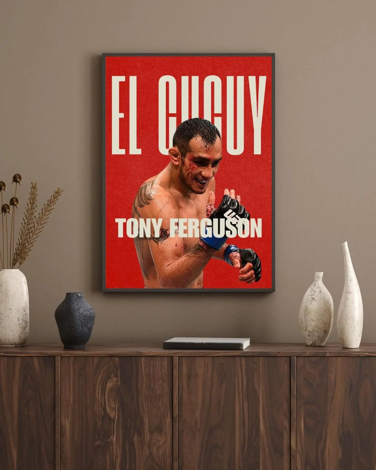 Cuadro Tony Ferguson “El Cucuy” Peso Ligero UFC + Marco III 1