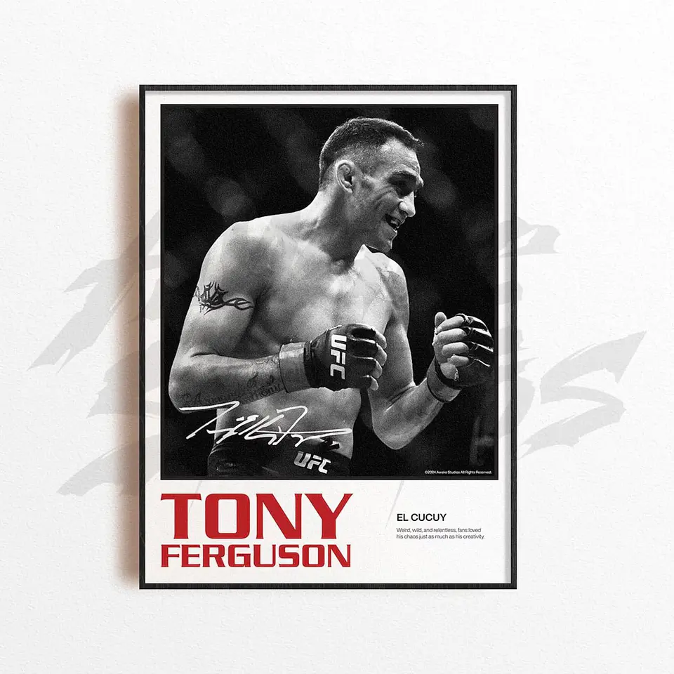 Cuadro Tony Ferguson “El Cucuy” Peso Ligero UFC + Marco IV 1