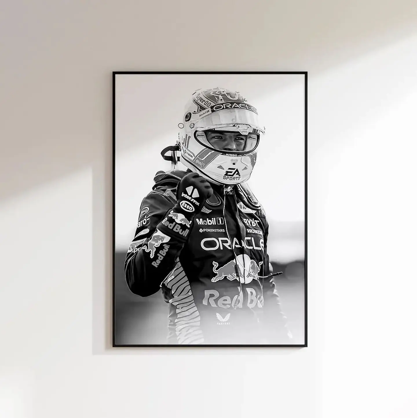 Set Cuadros Red Bull Racing F1 Max Verstappen Fórmula 1+ Marco Negro 2