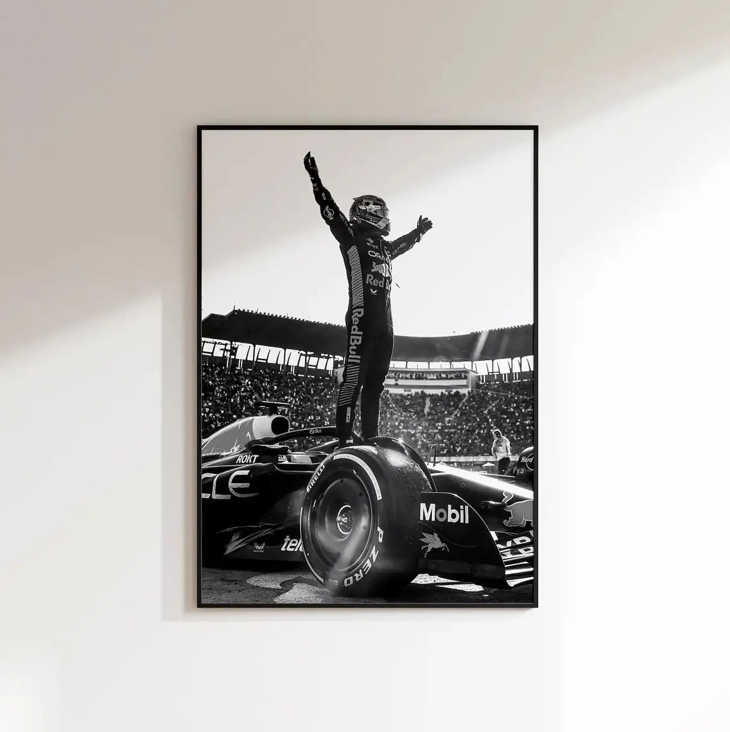 Set Cuadros Red Bull Racing F1 Max Verstappen Fórmula 1+ Marco Negro 3