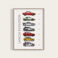 Cuadro Evolución Lancia Motorsport + Marco Negro - Miniatura 2