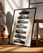 Cuadro Evolución BMW + Marco - Miniatura 3